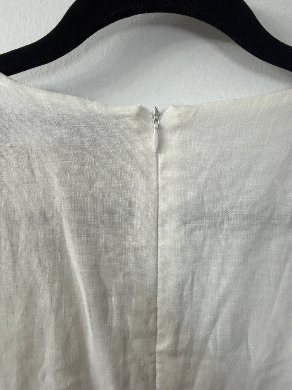 Marina Rinaldi Distanza White Tiered Sleeveless Midi Dress 💯% Linen- NWT -18 - Picture 6 of 10